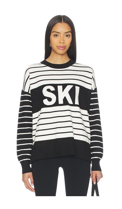 beach riot callie sweater in black.