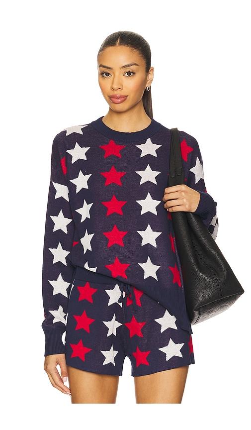 beach riot callie sweater in navy.