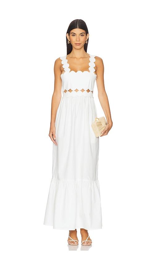 beach riot campbell dress in white.