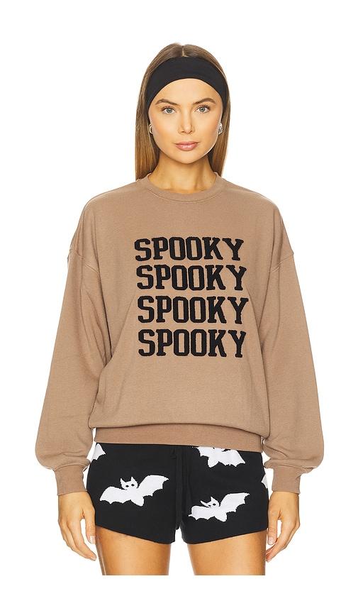 beach riot devyn oversized sweatshirt in brown.