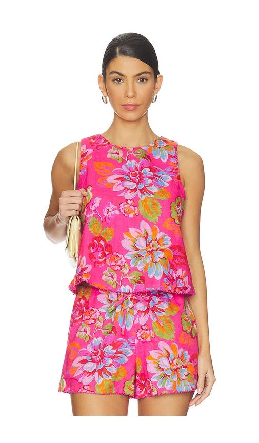 beach riot dollie top in pink.
