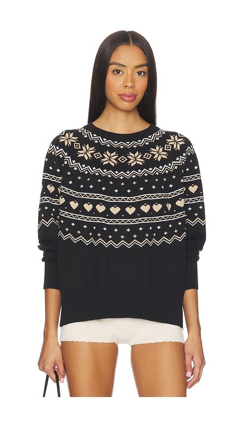 beach riot elizabeth sweater in black.
