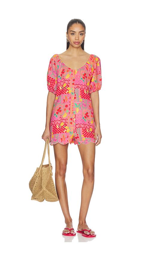 beach riot ellery romper in pink.