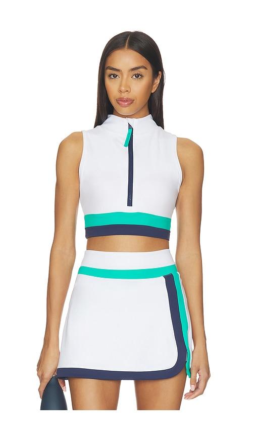 beach riot etta top in white.