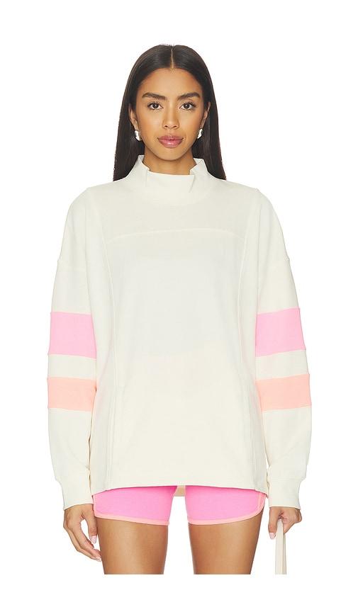 beach riot jaylyn sweatshirt in cream,pink.
