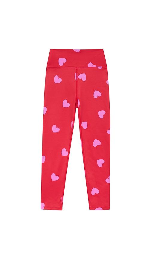 beach riot little peppa legging in red.