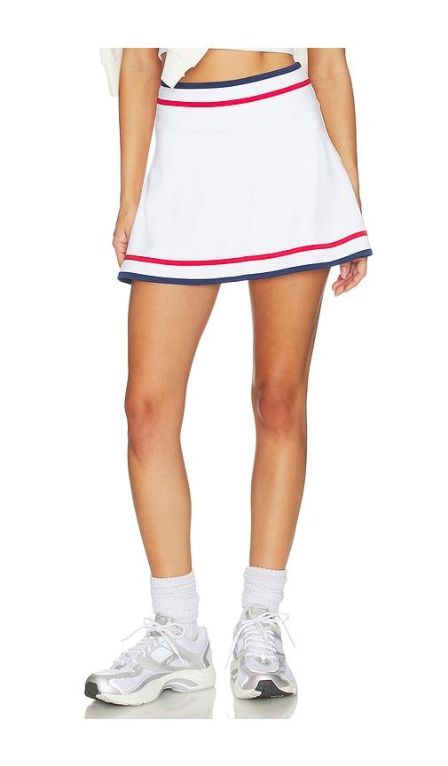beach riot tamara skirt in white.