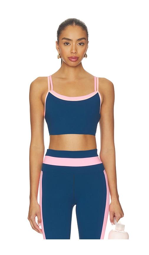 beach riot winston top in navy,pink.