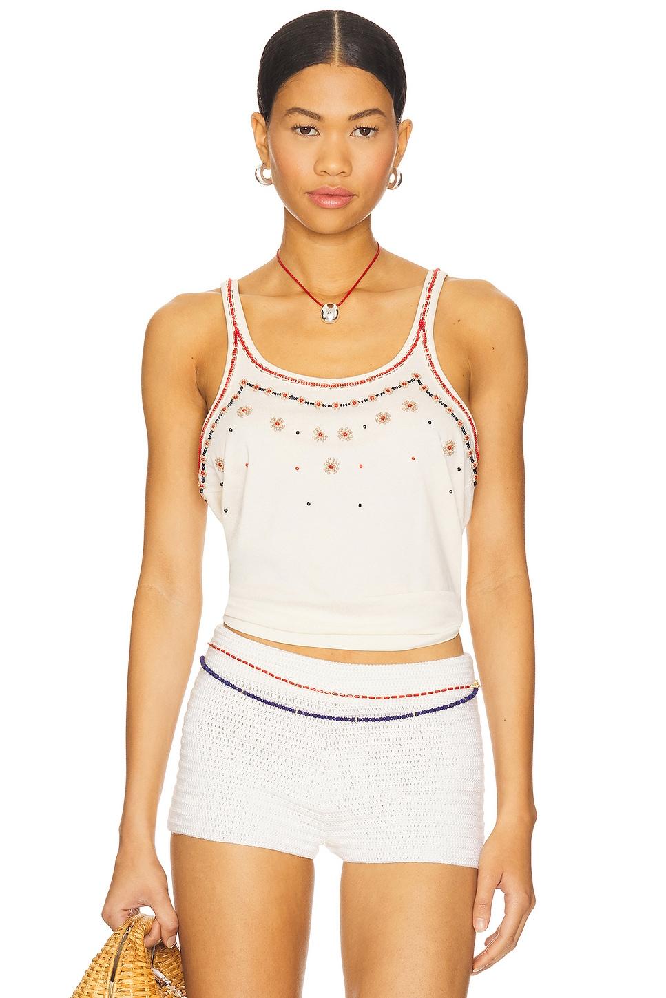 beaded slim tank
