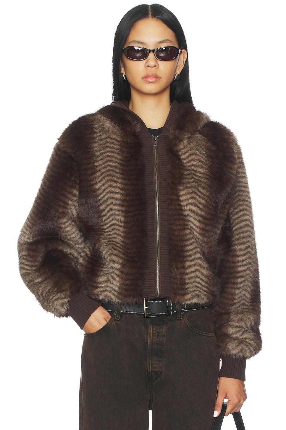 bear faux fur jacket