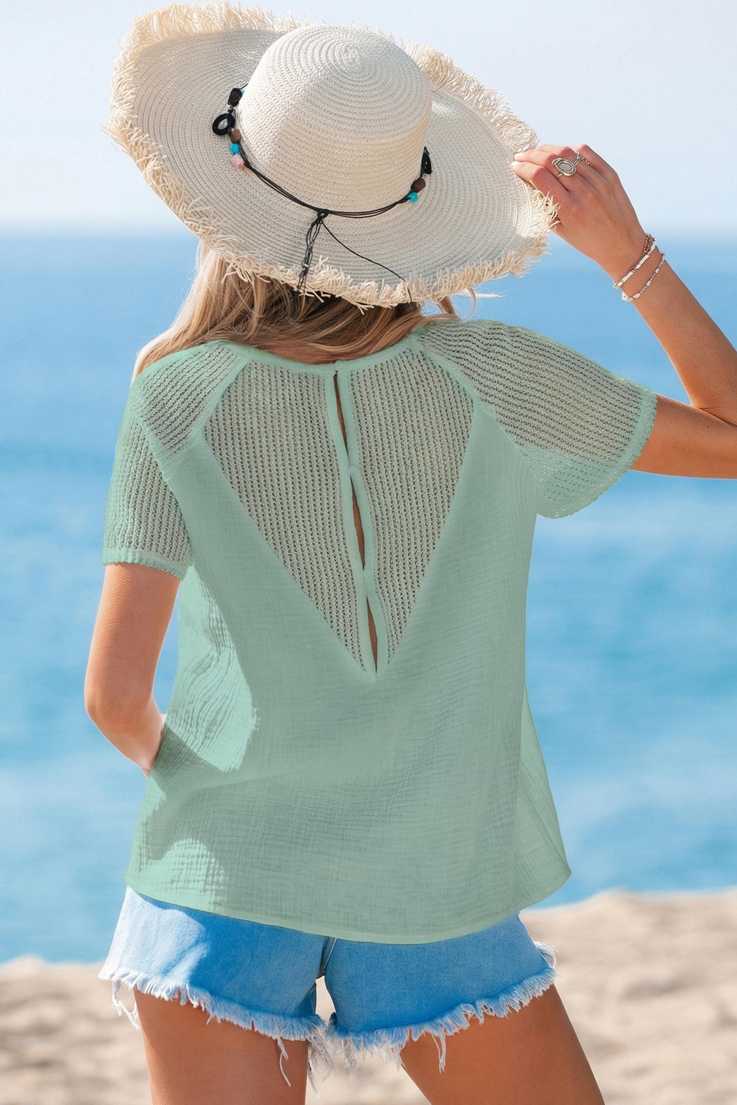 beat of my drum green top - l