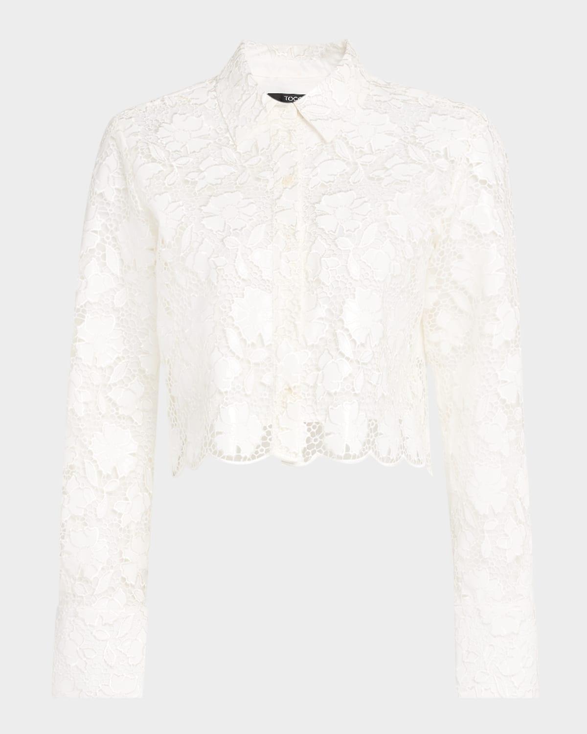 beatrix floral lace long-sleeve shirt