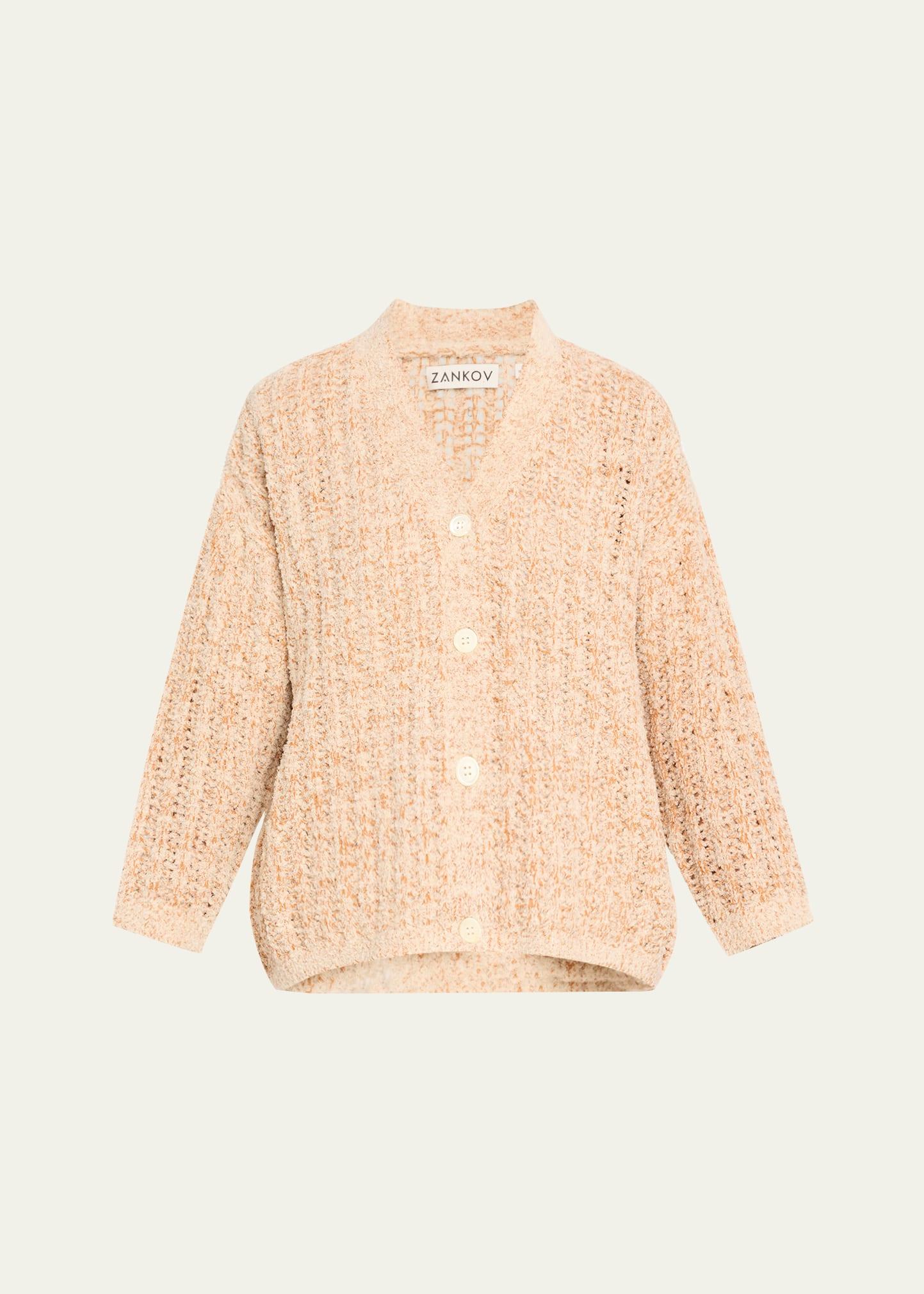beau oversized mohair wool cardigan