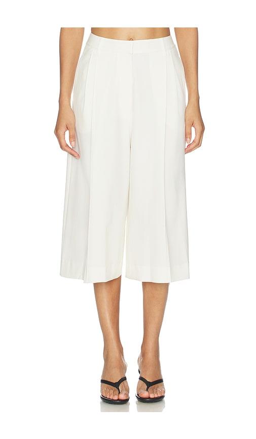 beaufille hugo culotte pant in white.