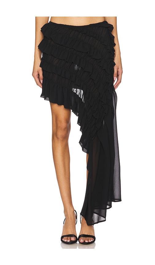beaufille irving skirt in black.