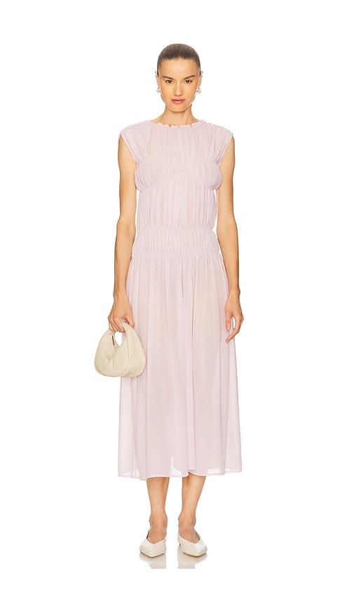 beaufille monroe dress in blush.
