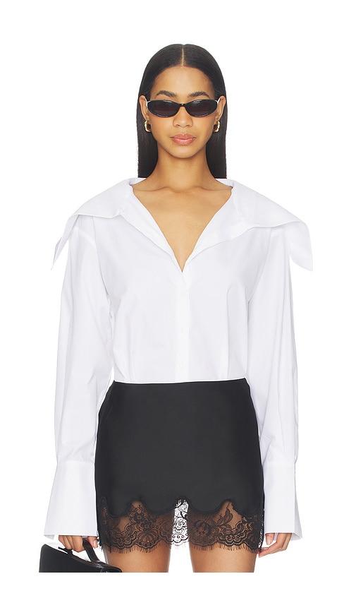 beaufille romi blouse in white.