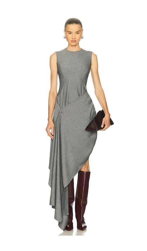 beaufille sash dress in grey.