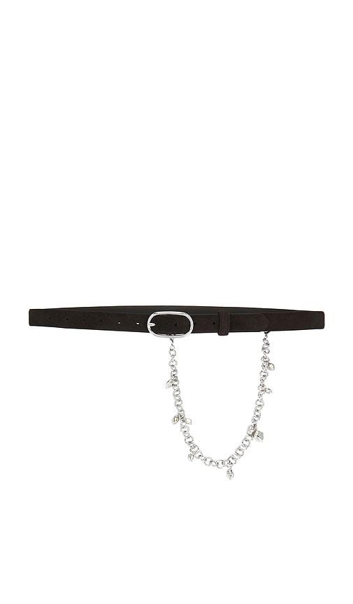 bec + bridge naya chain belt in charcoal.