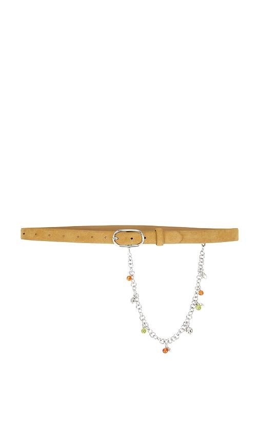 bec + bridge naya chain belt in olive.