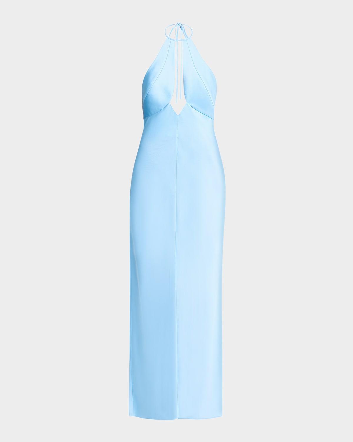 becca cut-out halter dress