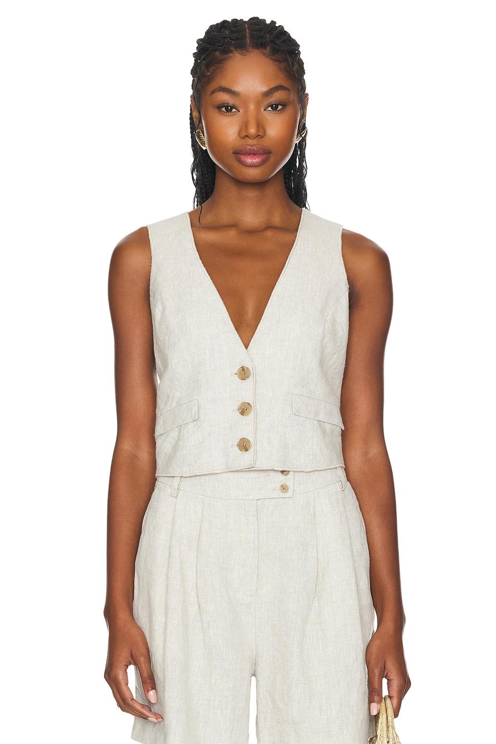 beckett linen vest