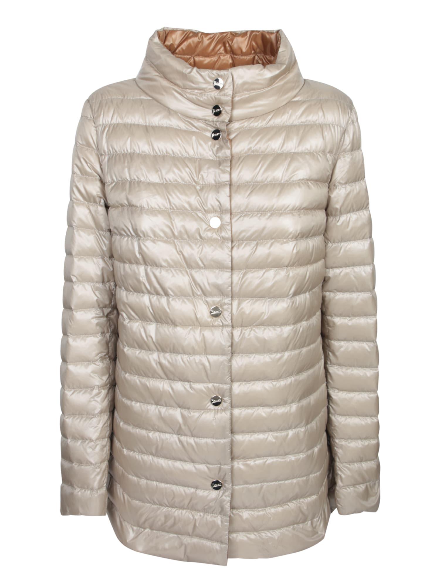beige down jacket herno