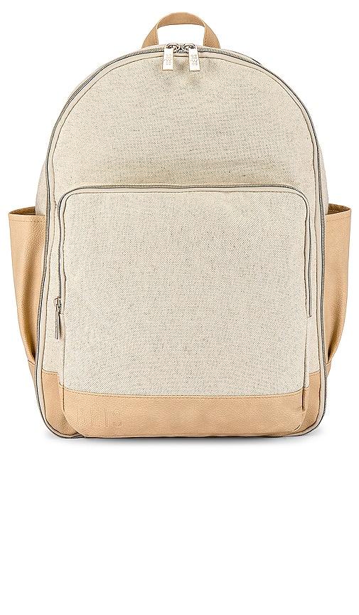 beis the backpack in beige.