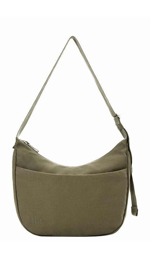 beis the carryall crossbody in olive.