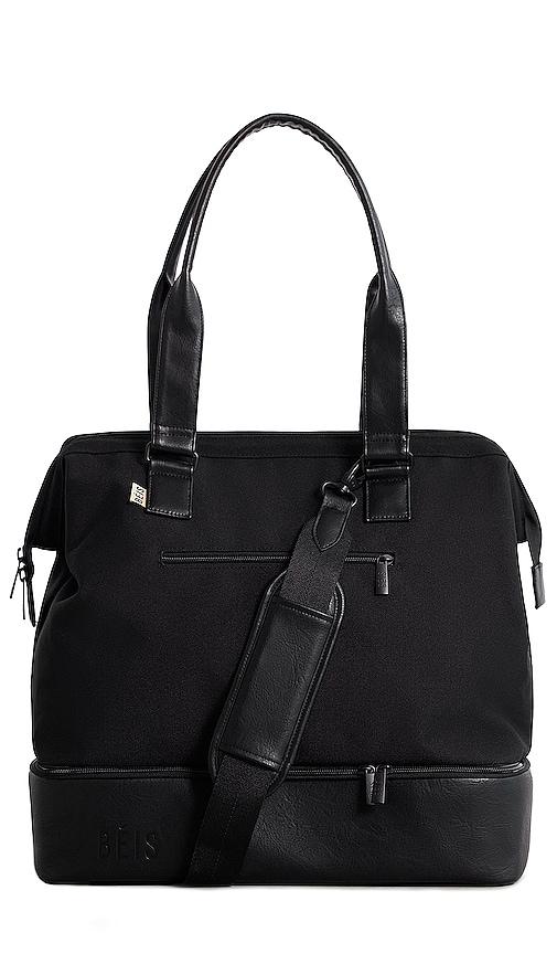 beis the mini weekend bag in black.