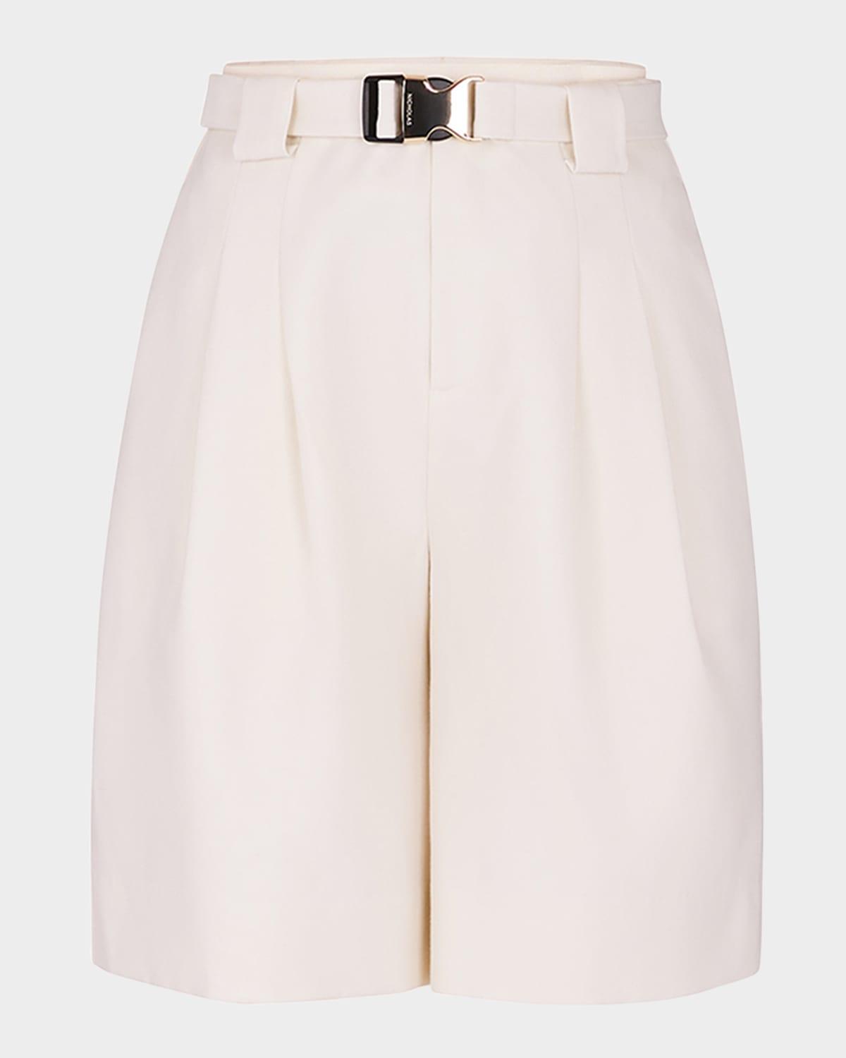 belinda belted wide-leg shorts