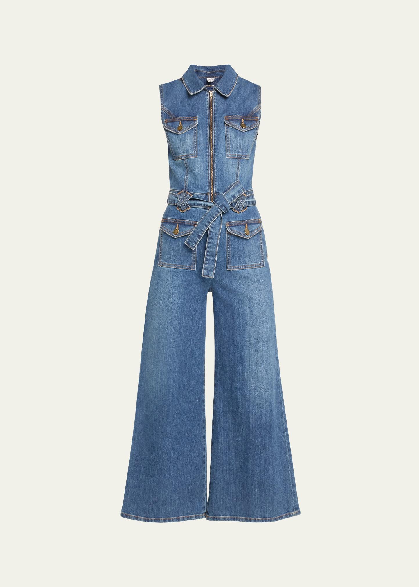 bell denim jumpsuit