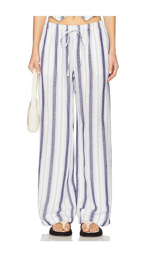 bella dahl easy wide leg pant in white.