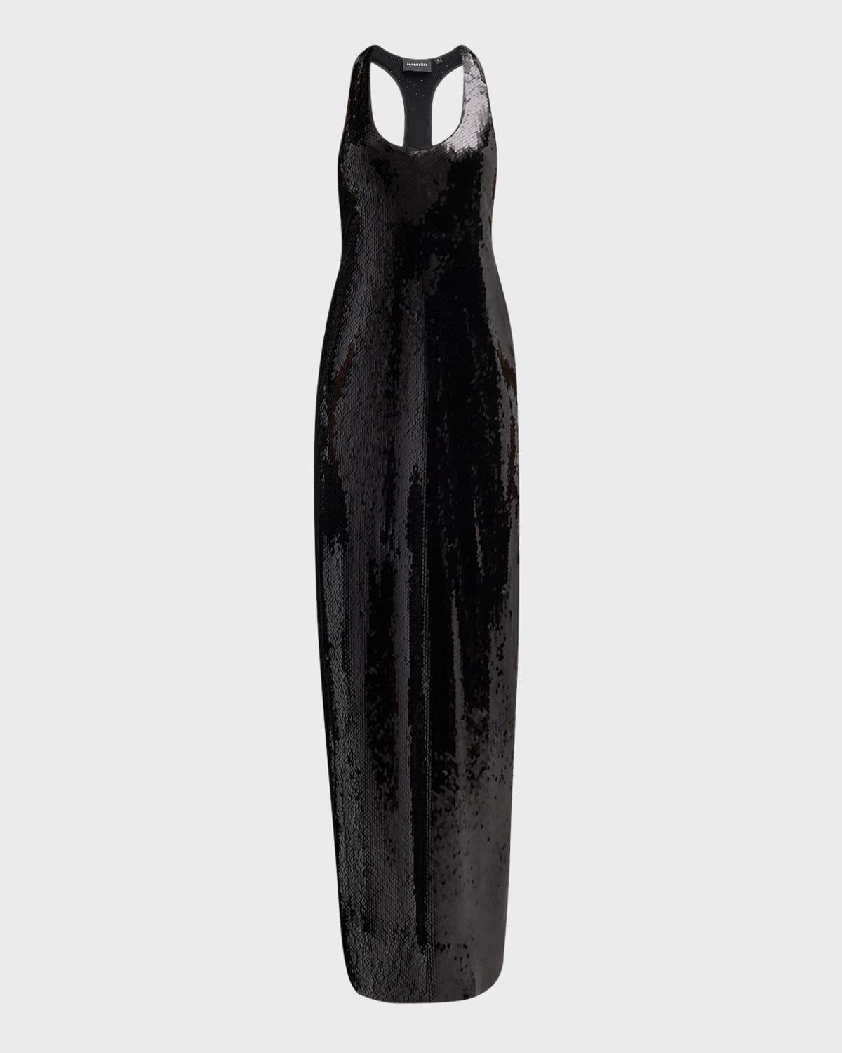 bella sequined maxi dress