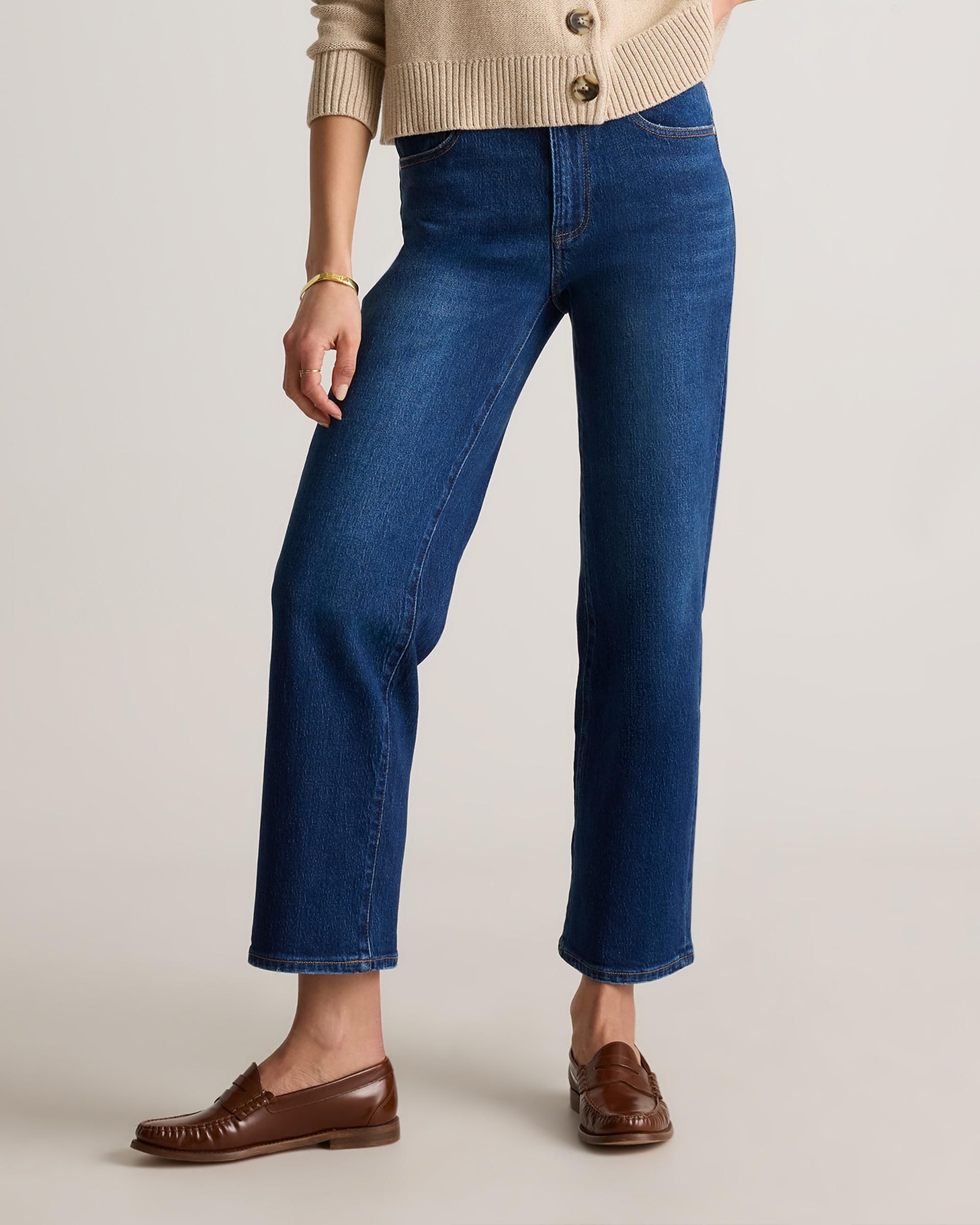 bella stretch cropped straight jeans