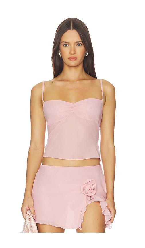 bella venice the claire top in pink.