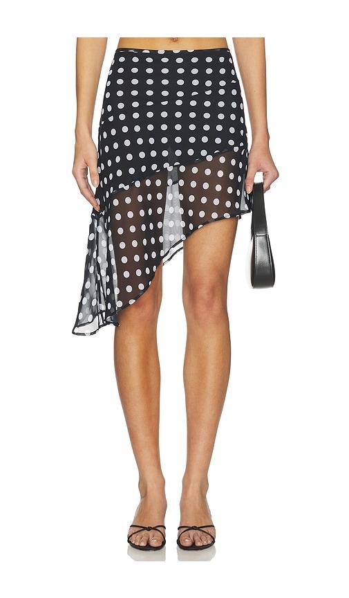 bella venice the harley skirt in black,white.