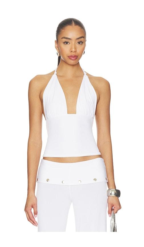 bella venice the jade top in white.