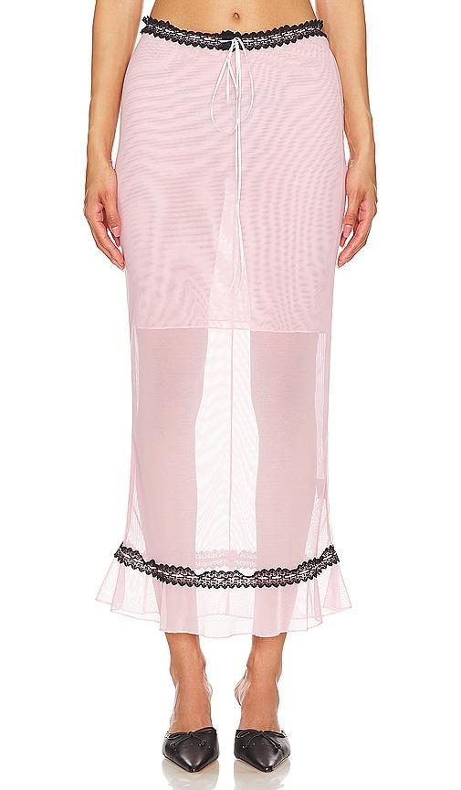 bella venice the katarina skirt in blush.
