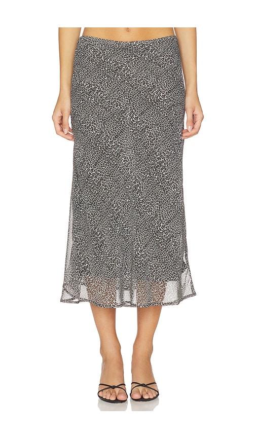 bella venice the lawson skirt in charcoal,brown.