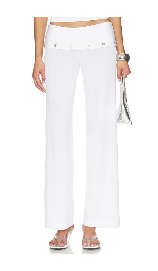 bella venice the liza pant in white.