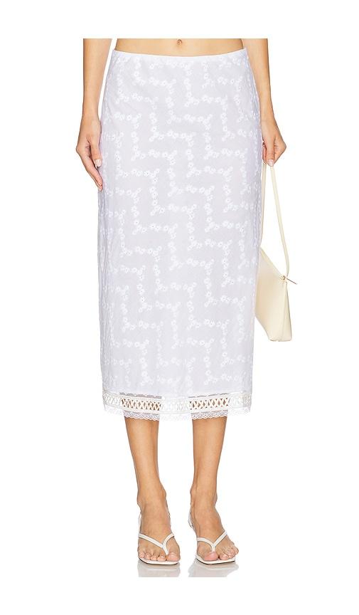 bella venice the roxy skirt in white.