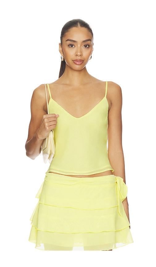 bella venice the sila top in yellow.