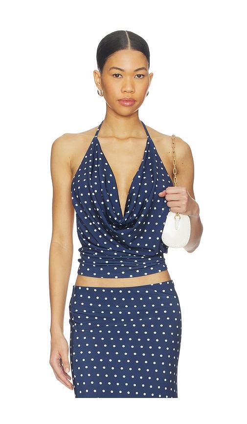 bella venice x revolve elsa top in navy.