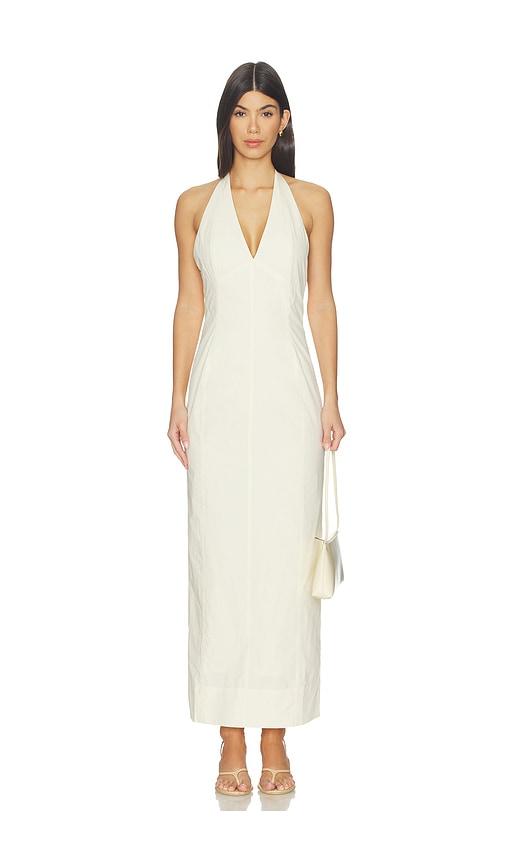 belle anna helia maxi dress in cream.