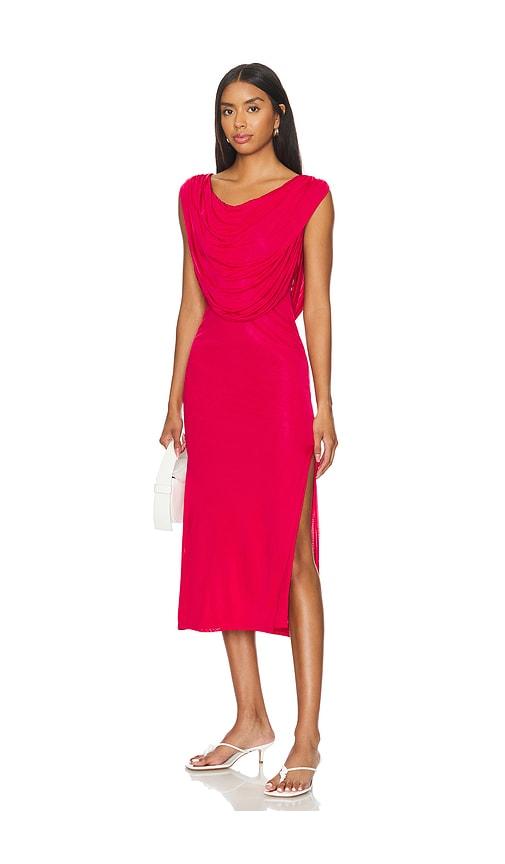 belle anna maya dress in red.