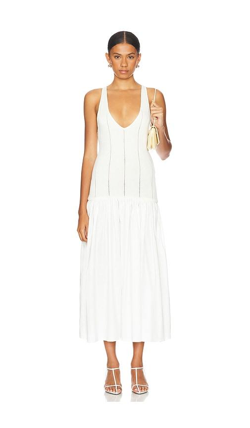 belle anna siena dress in white.