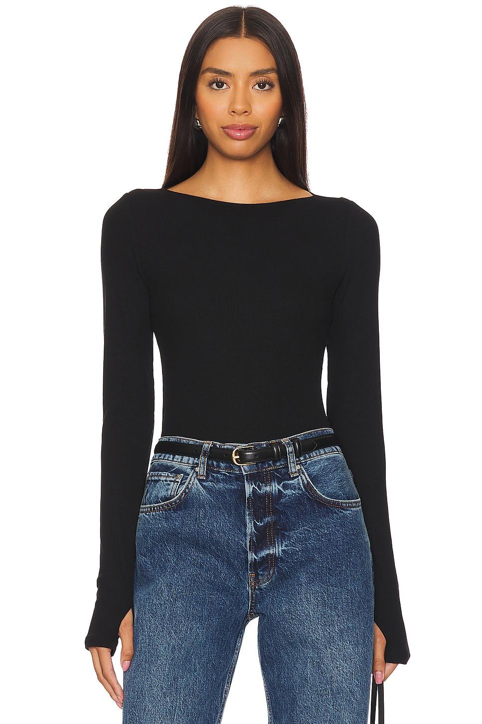 bellina ribbed long sleeve top