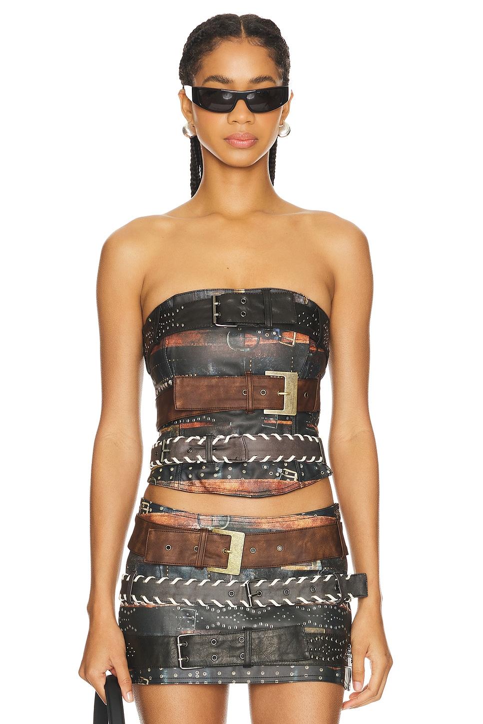 belt bandeau top