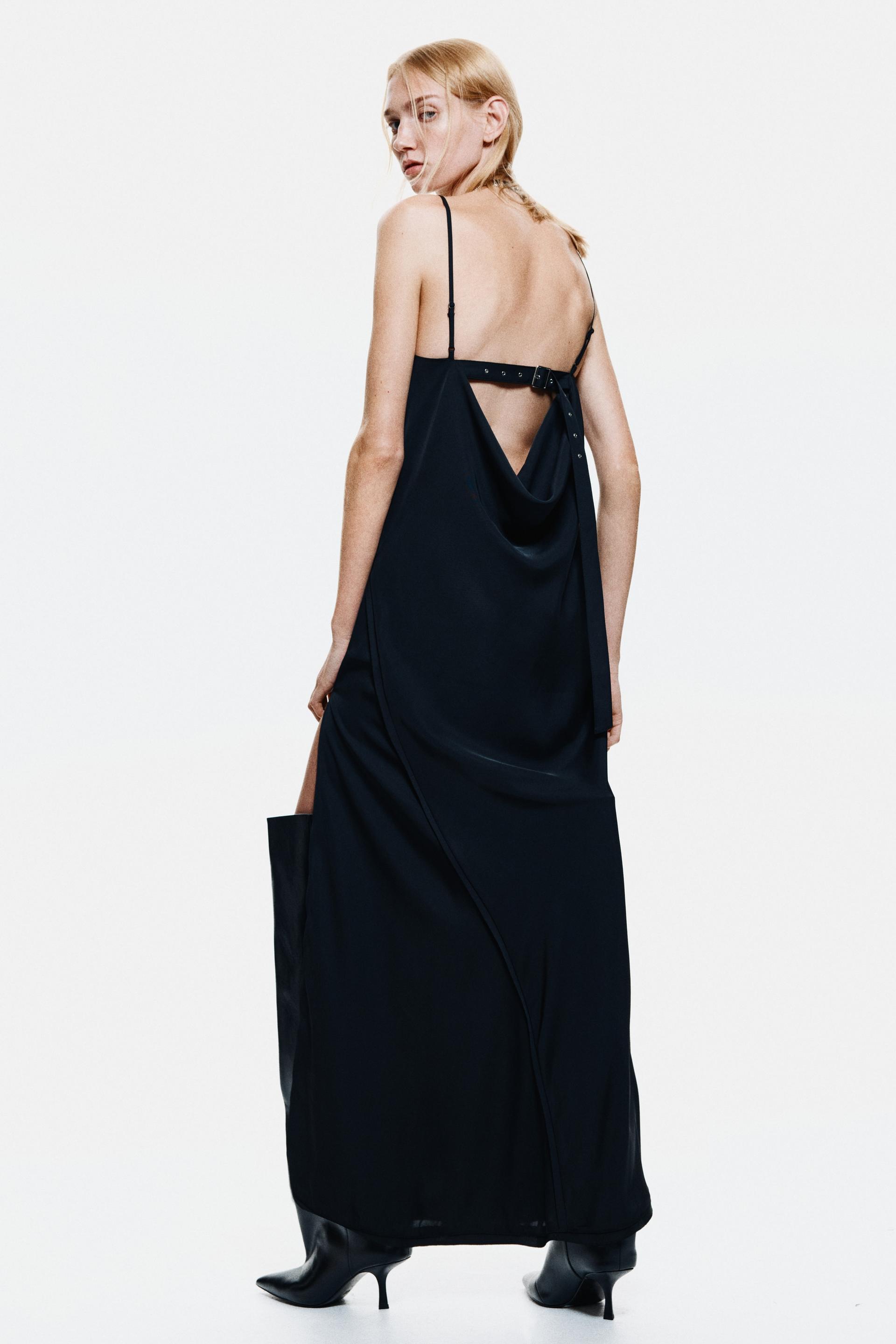 belt-detail strappy dress